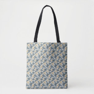 Geburtstagsgeschenk Nahtlos Blau und Weiße Blüte