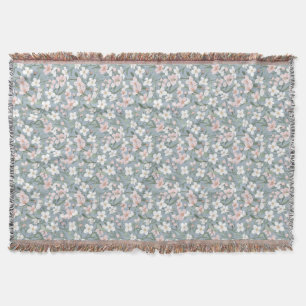 Geburtstagsgeschenk   Nahtlose rosa und weiße Blum Decke