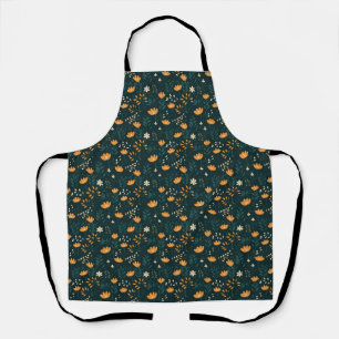 Geburtstagsgeschenk Orange Floral Schürze