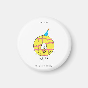 Geburtstagsgeschenk, Party on Magnet, Party-Keks, Magnet