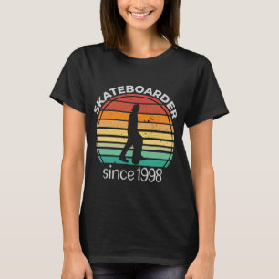 Geburtstagsgeschenk Skateboarder Geboren 1998 T-Shirt