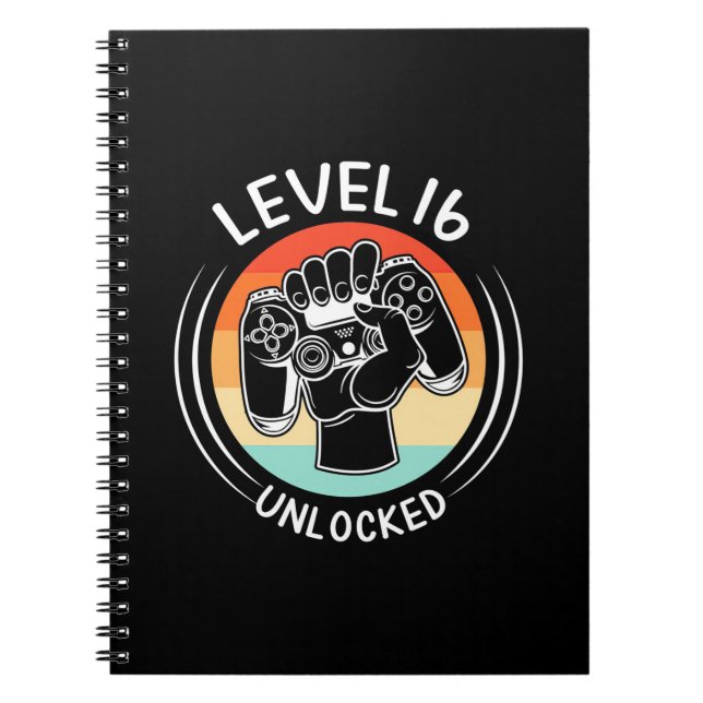 Geburtstagsgeschenk | Stufe 16 Geburtstag unversch Notizblock (Vorderseite)