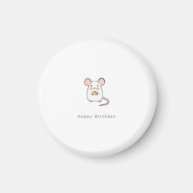 Geburtstagsgeschenk, süßes Geburtstagsgeschenk, kl Magnet (Vorne)