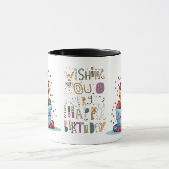 Geburtstagsgeschenk Tasse (Zentrum)