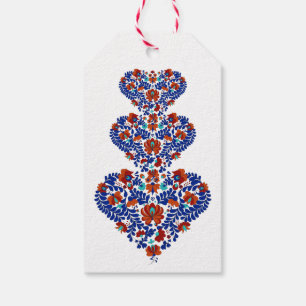 Geburtstagsgeschenk / Ungarisch Rustikale Matyo Geschenkanhänger