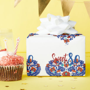Geburtstagsgeschenk / Ungarisch Rustikale Matyo Geschenkpapier
