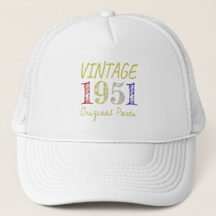 Geburtstagsgeschenk Vintag 1951 Originalteile Truckerkappe