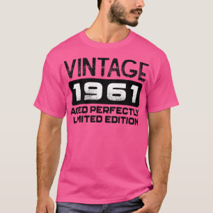Geburtstagsgeschenk Vintage 1961 gealtert perfekt T-Shirt