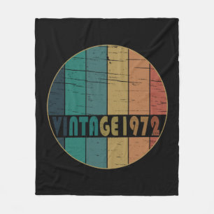 Geburtstagsgeschenk Vintage 1972 Fleecedecke