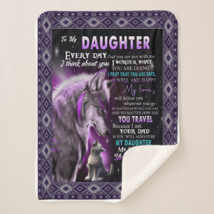 Geburtstagsgeschenk von Vater für Tochter-wärme Sherpadecke