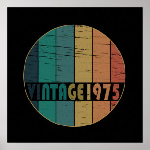 Geburtstagsgeschenk zum Jahrgang 1975 Poster
