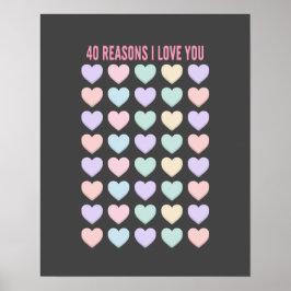 Geburtstagsgeschenke - 40. Geschenke Poster