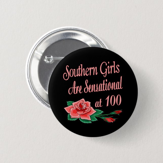 Geburtstagsgeschenke für Südmädchen Button (Vorne & Hinten)