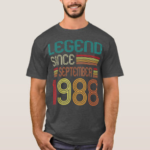 Geburtstagsgeschenke Legend Seit September 1988 34 T-Shirt