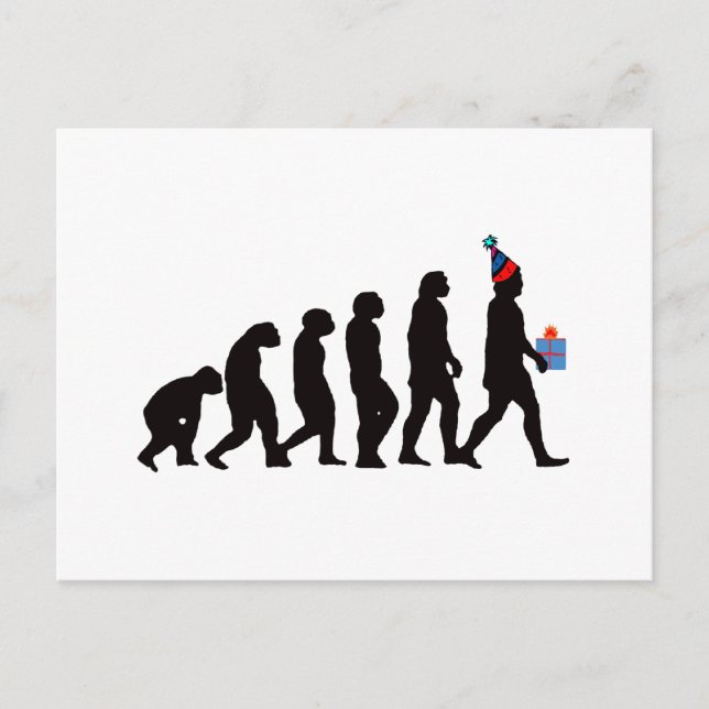Geburtstagsgeschenke, Pary-Evolution! Postkarte (Vorderseite)