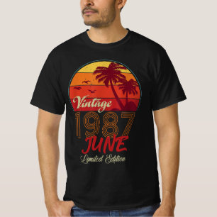 Geburtstagsgeschenke Retro Vintag Juni 1987 , Happ T-Shirt