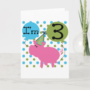 Geburtstagsgeschenke und Geschenke für das Schwein Karte