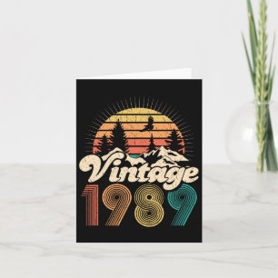 Geburtstagsgeschenke - Vintag 1989 Wandererinnen Karte