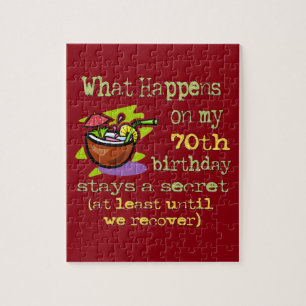 Geburtstagsgeschenke. Was passiert auf meinem 70. Puzzle