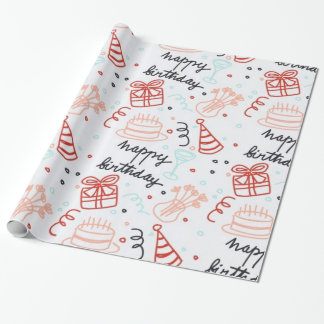 Geburtstagsgeschenkverpackung  geschenkpapier