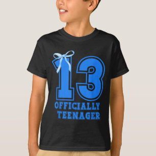 Geburtstagsgirl Blau Kokette Schleife 13 Jahre Alt T-Shirt