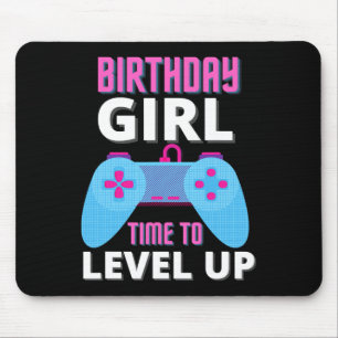 GeburtstagsGirl Time to Level Up Video Game Geburt Mousepad