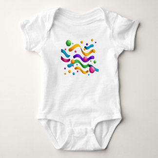 Geburtstagsgirlanden – Farbige Party Baby Strampler