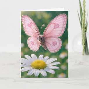 Geburtstagsgirly Rosa Schmetterling Karte