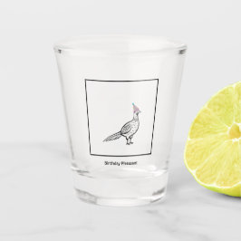 Geburtstagsglas, Geburtstagsfasan, Vogel Schnapsglas