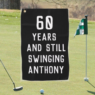 Geburtstagsgolfer Lustig 60. glücklicher Vater Par Golfhandtuch