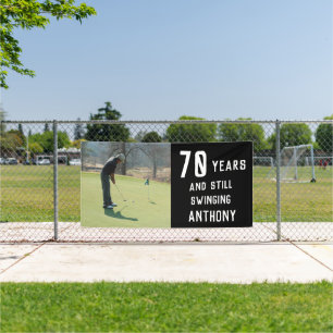 Geburtstagsgolfer Lustig 70. Geburtstag Vater Foto Banner