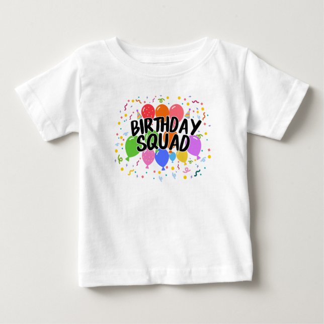 Geburtstagsgruppe Baby T-shirt (Vorderseite)