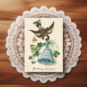 Geburtstagsgruß aus der frühen Ära 1900 Postkarte