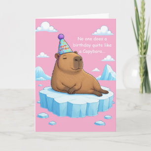 Geburtstagsgruß Capybara Chill Karte