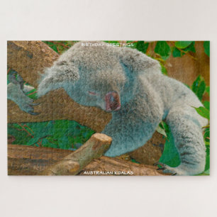 Geburtstagsgrüße Australische Koalas Puzzle
