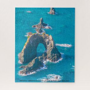 Geburtstagsgrüße Dad-D'Urville Island-NZ Puzzle