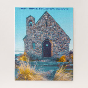 Geburtstagsgrüße Dad-Lake Tekapo-Neuseeland Puzzle