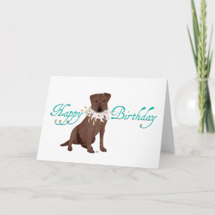 Geburtstagsgrüße für Labrador Retriever Karte