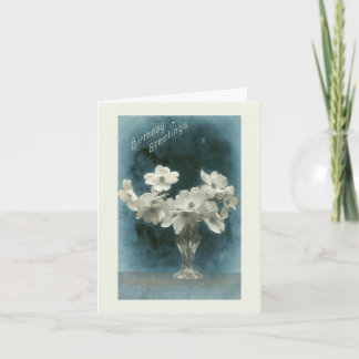 Geburtstagsgrüße Hübsche Vintage Dogwood Bouquet Karte