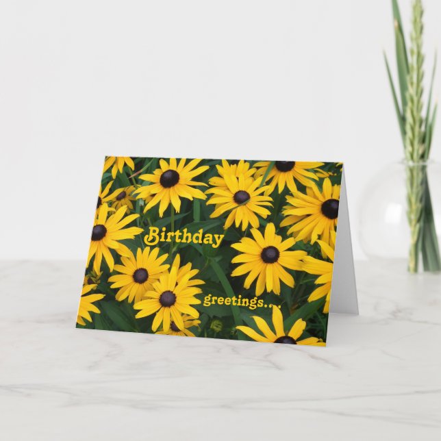 Geburtstagsgrüße Karte (Vorderseite)