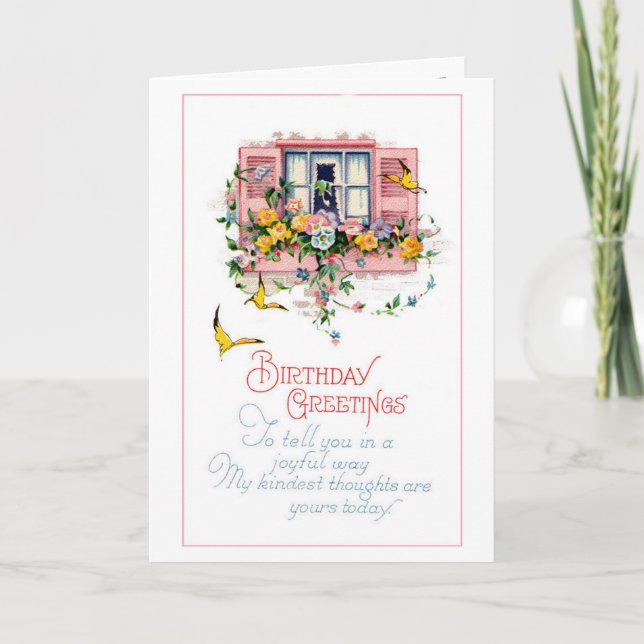 Geburtstagsgrüße Karte (Vorderseite)