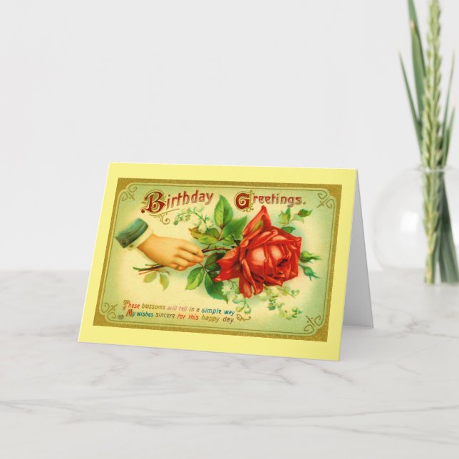 Geburtstagsgrüße Karte (Vorderseite)