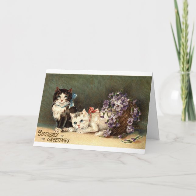 Geburtstagsgrüße Repro Vintag 1910 Karte (Vorderseite)