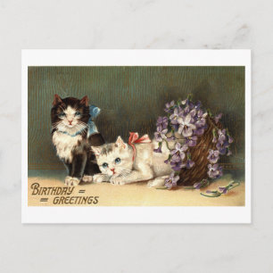 Geburtstagsgrüße Repro Vintage 1910 Postkarte
