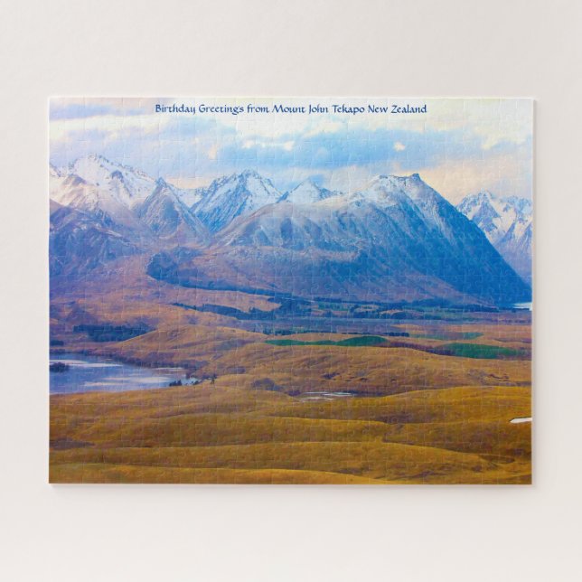 Geburtstagsgrüße vom Mount John Tekapo Puzzle (Horizontal)