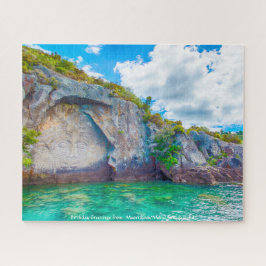 Geburtstagsgrüße von Maori Rock Mural Puzzle
