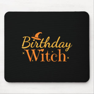 Geburtstagshexe Lustiges Halloween-Shirt Mousepad