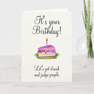 Geburtstagshumor Trinken Lustig Karte