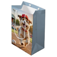 Geburtstagshund läuft mit einer Baseballkappe