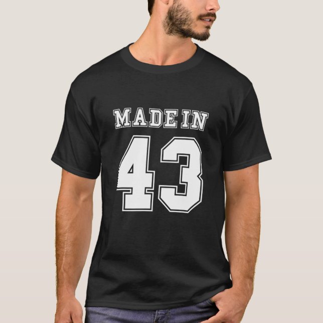 Geburtstagsidee Vintag 1943 T-Shirt (Vorderseite)